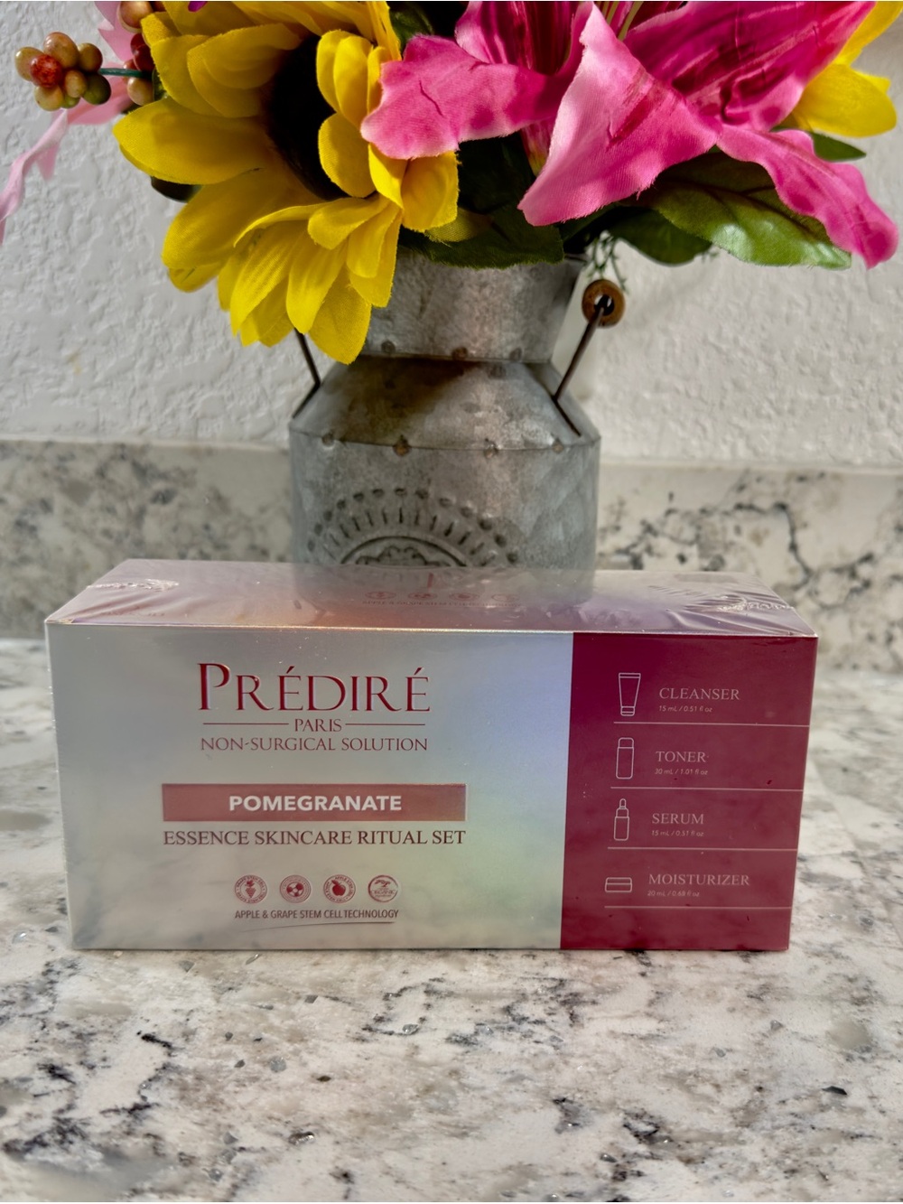 Predire Paris Pomegranate Essence Skincare Ritual Set, Handy Travel Size